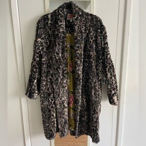 Johnny Was faux fur Coat